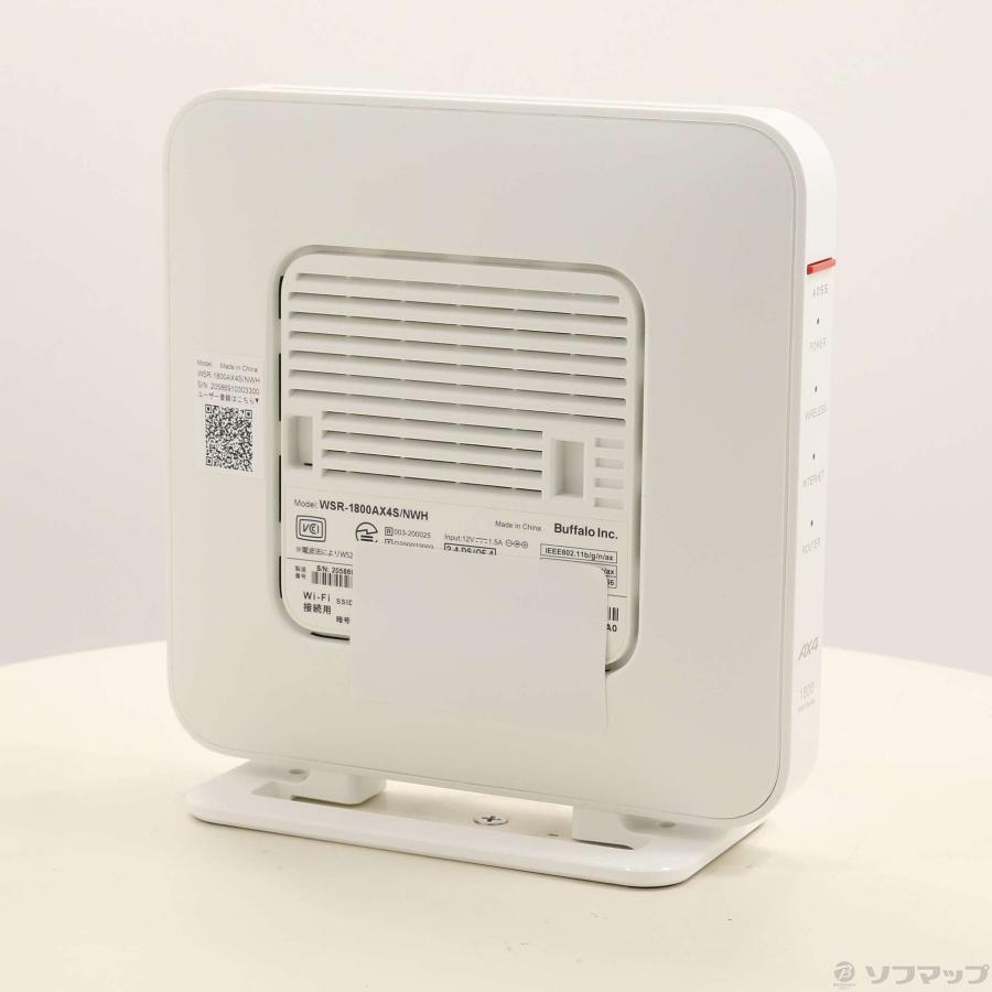 〔中古〕BUFFALO(バッファロー）  WSR-1800AX4S／NWH ホワイト | BUFFALO | 04