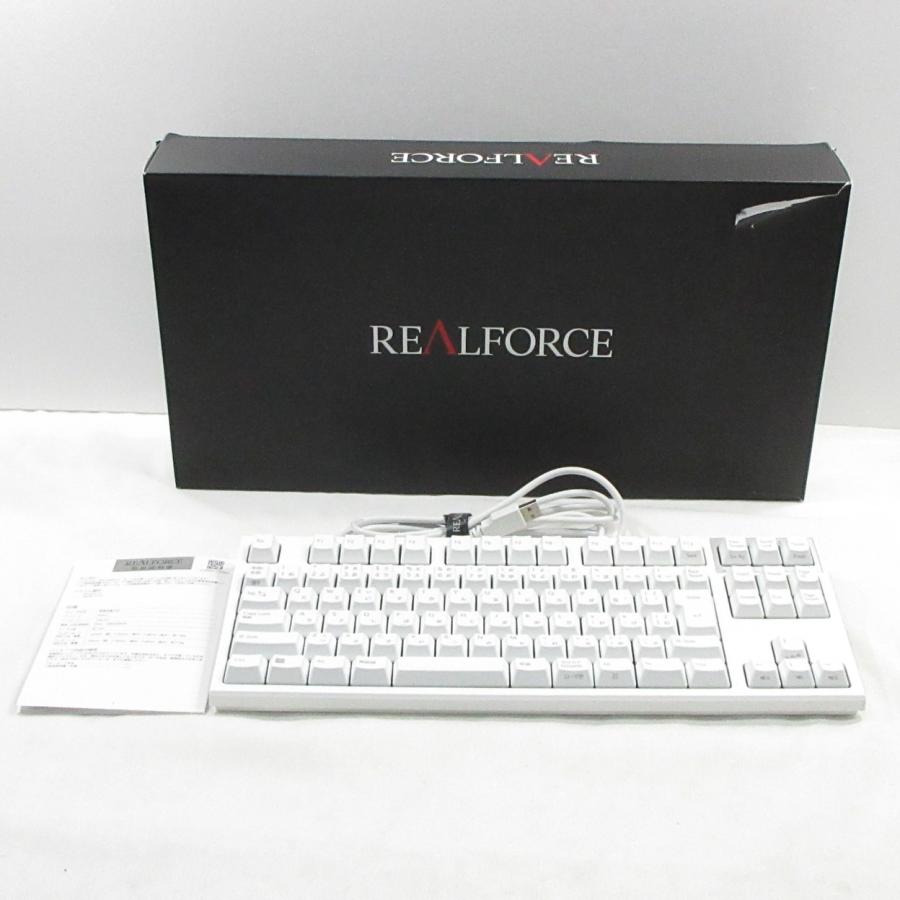 中古〕東プレ REALFORCE R3S キーボード 静音・テンキーレス ホワイト 