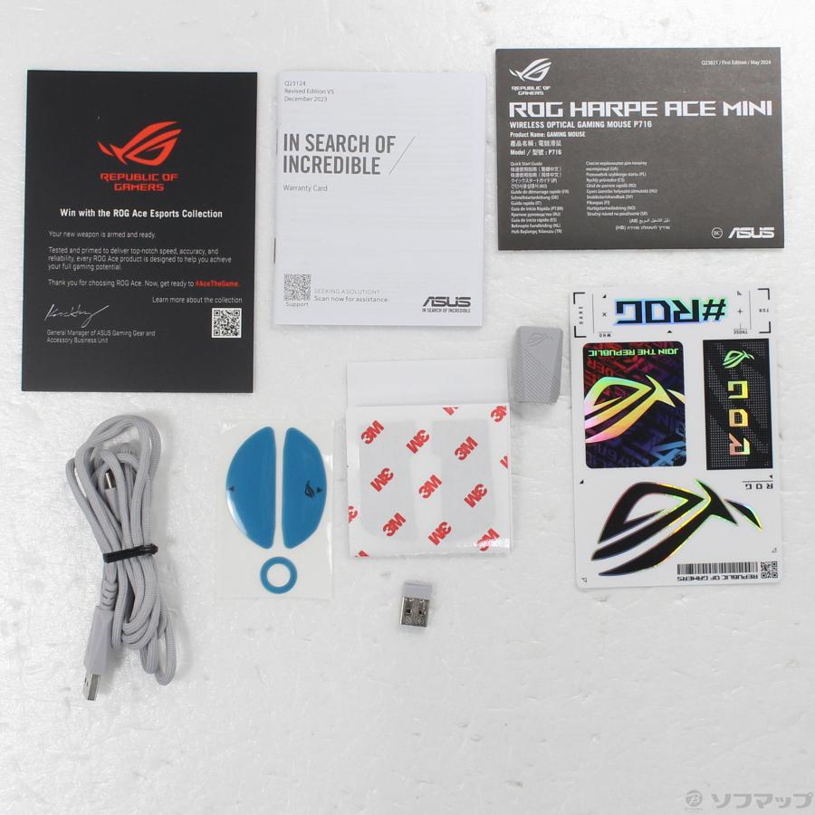 〔中古〕ASUS(エイスース)  ROG Harpe Ace Mini ゲーミング マウス ホワイト 90MP03Z0-BMUA10 | ASUS | 05