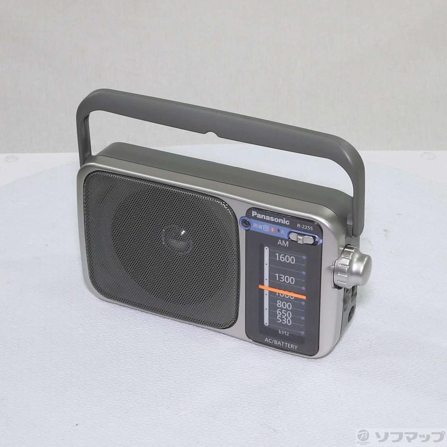 〔中古〕Panasonic(パナソニック)  〔展示品〕 AM 1バンドラジオ シルバー R-2255-S | Panasonic | 01