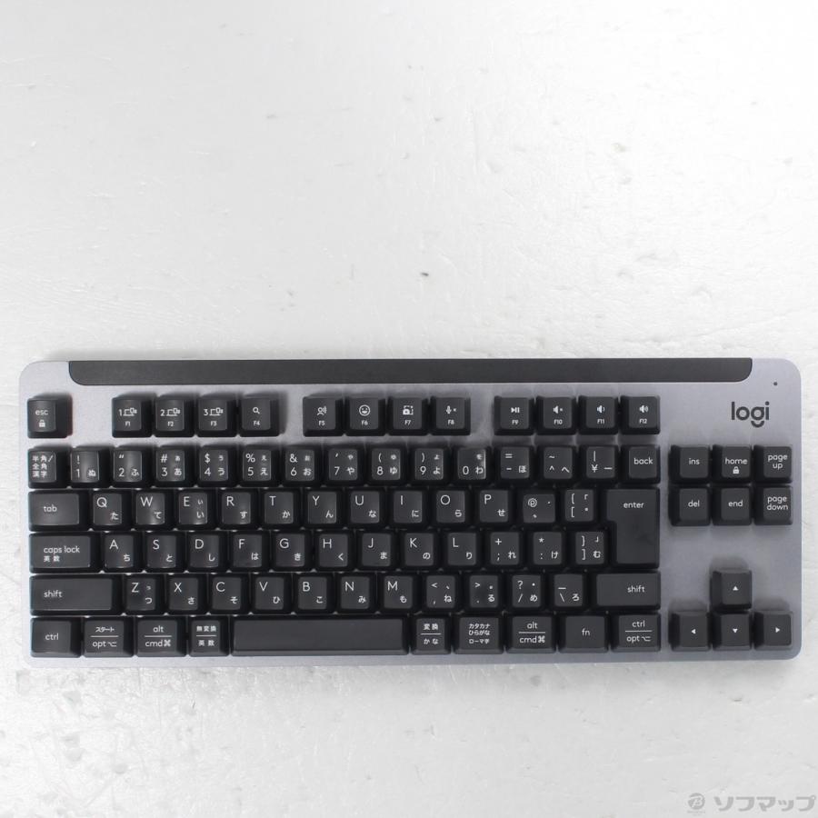〔中古〕logicool(ロジクール)  SIGNATURE K855 Mechanical TKL Keyboard K855GR 赤軸 グラファイト | logicool | 01