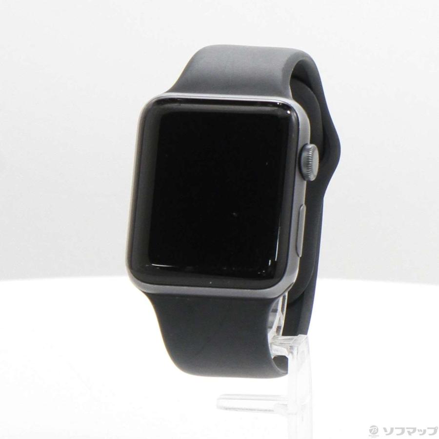 〔中古〕Apple(アップル)  Apple Watch Series 3 GPS 42mm スペースグレイアルミニウムケース ブラックスポーツバンド | Apple | 01