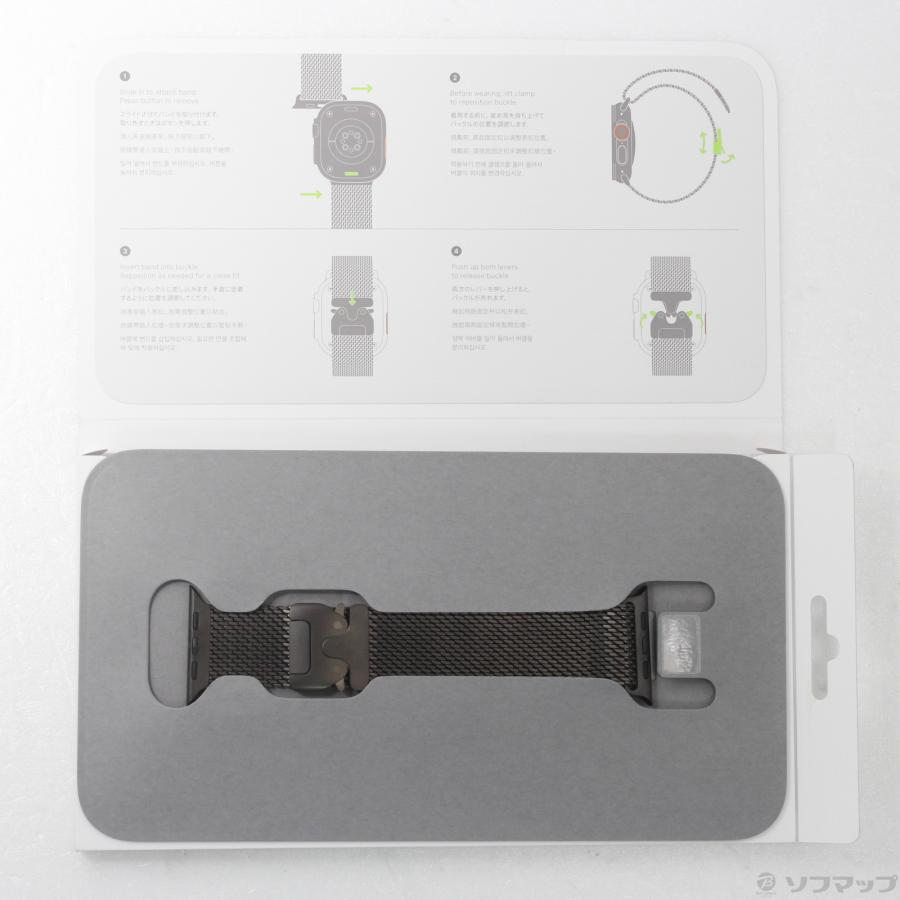 〔中古〕Apple(アップル)  〔展示品〕 49mmケース用ブラックチタニウムミラネーゼループ MGHT4FE／A | Apple | 01