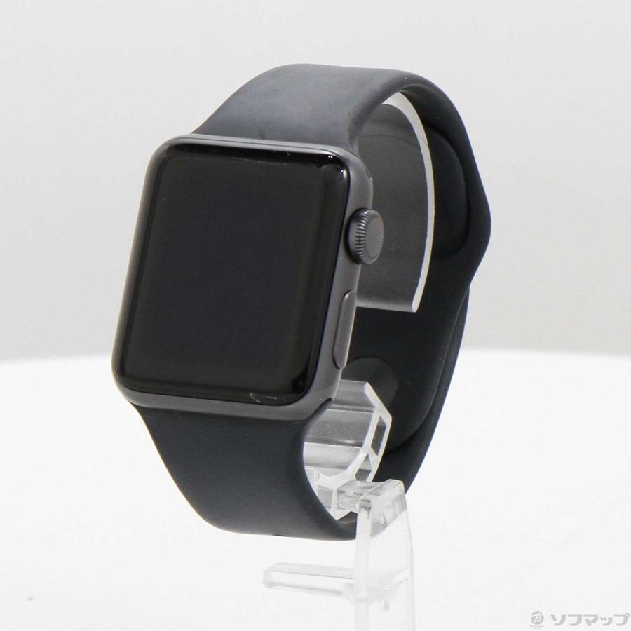 〔中古〕Apple(アップル)  Apple Watch Series 3 GPS 38mm スペースグレイアルミニウムケース ブラックスポーツバンド | Apple | 01