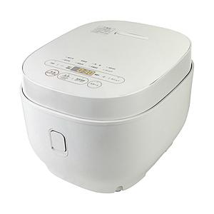 〔中古〕ORIGINAL BASIC  〔展示品〕 温度調節機能付き マイコンジャー炊飯器 5.5合 温調炊飯器 5℃刻み  ホワイト BKS-55(W) ［5.5合 ／マイコン］ | 
