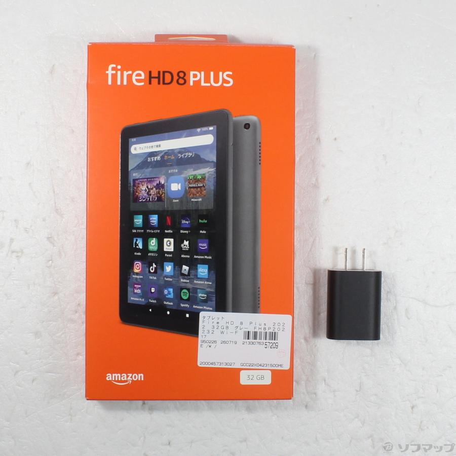〔中古〕Amazon(アマゾン)  Fire HD 8 Plus 2022 32GB グレー FH8P202232 Wi-Fi |  | 05