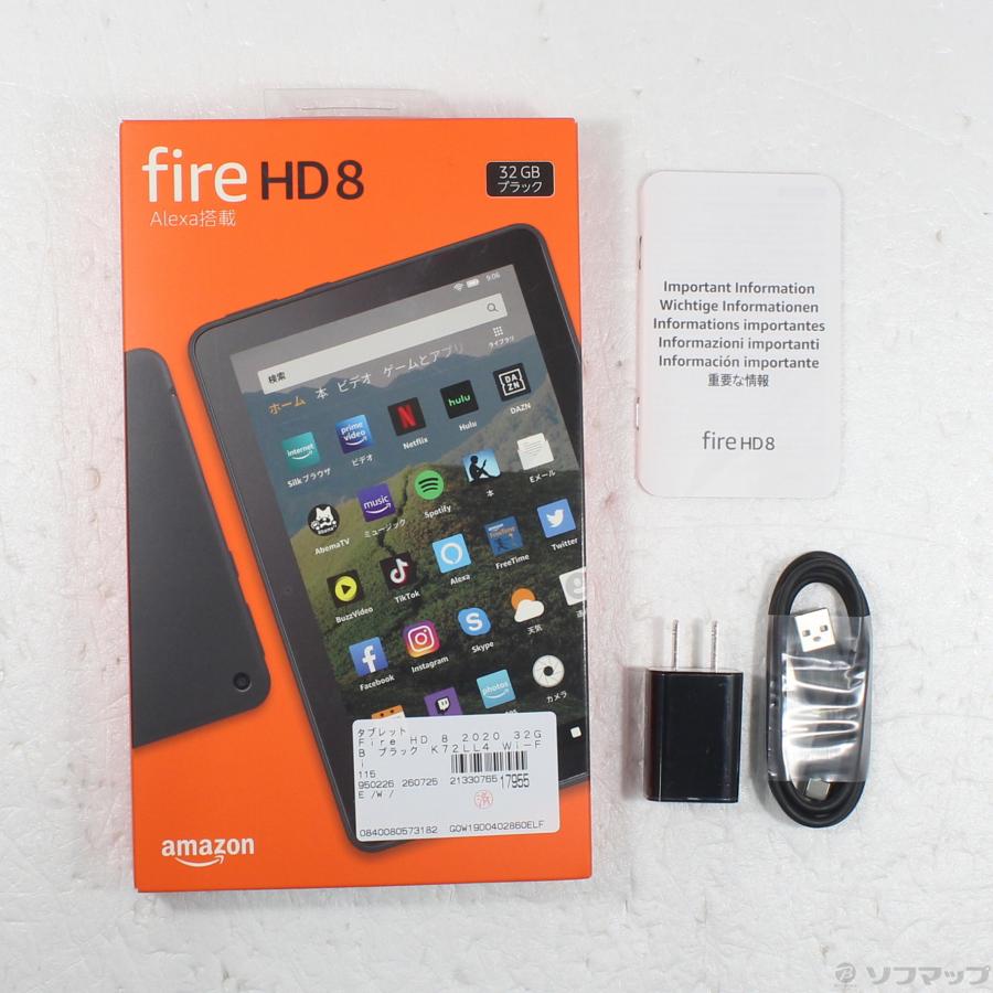 〔中古〕Amazon(アマゾン)  Fire HD 8 2020 32GB ブラック K72LL4 Wi-Fi |  | 05