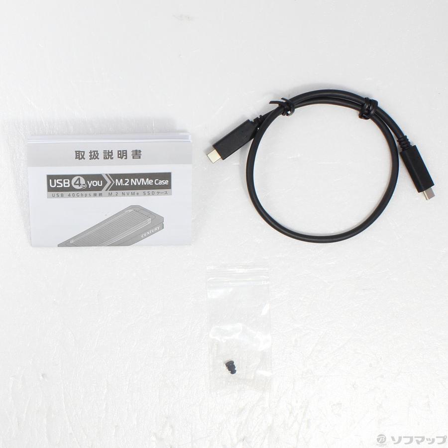 〔中古〕CENTURY(センチュリー)  USB 4 you M.2 NVMe Case CFUM2NU40G | CENTURY（電子機器） | 05