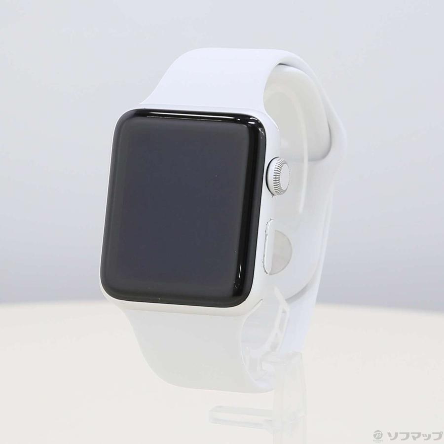 〔中古〕Apple(アップル)  Apple Watch Series 3 GPS 42mm シルバーアルミニウムケース ホワイトスポーツバンド | Apple | 01
