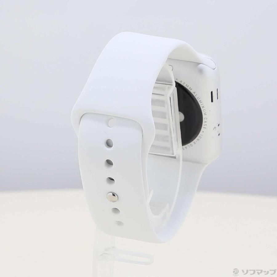 〔中古〕Apple(アップル)  Apple Watch Series 3 GPS 42mm シルバーアルミニウムケース ホワイトスポーツバンド | Apple | 03