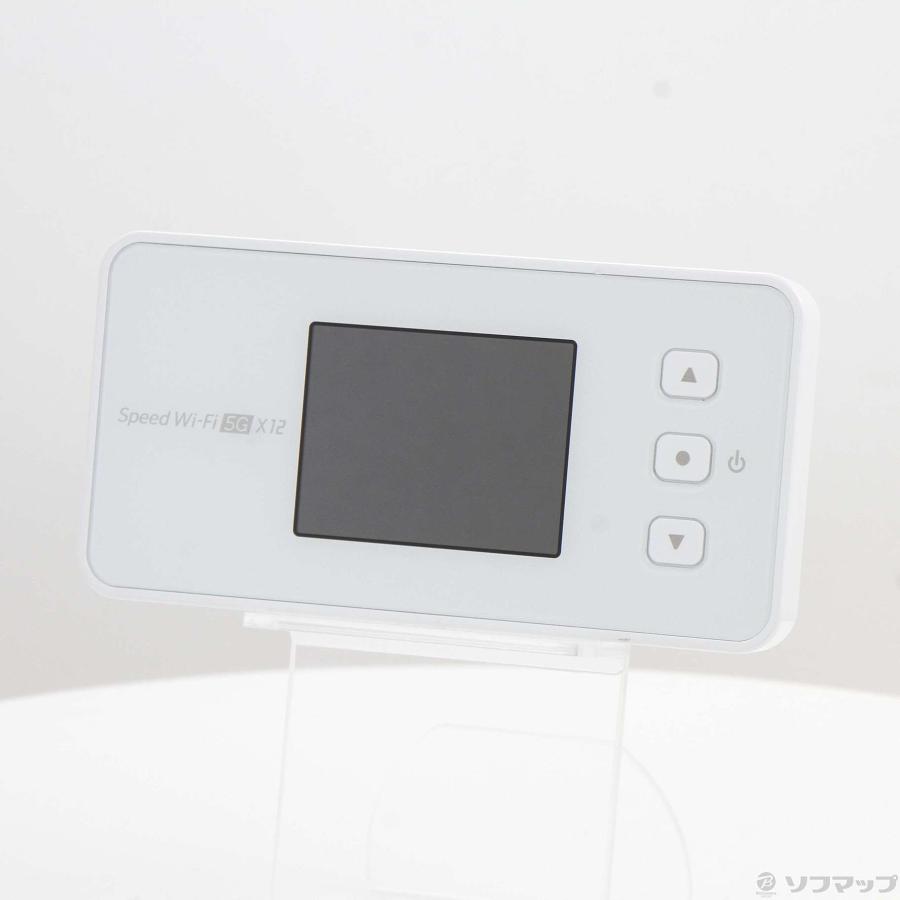 〔中古〕NEC(エヌイーシー)  Speed Wi-Fi 5G X12 NAR03 アイスホワイト au SIMフリー |  | 01