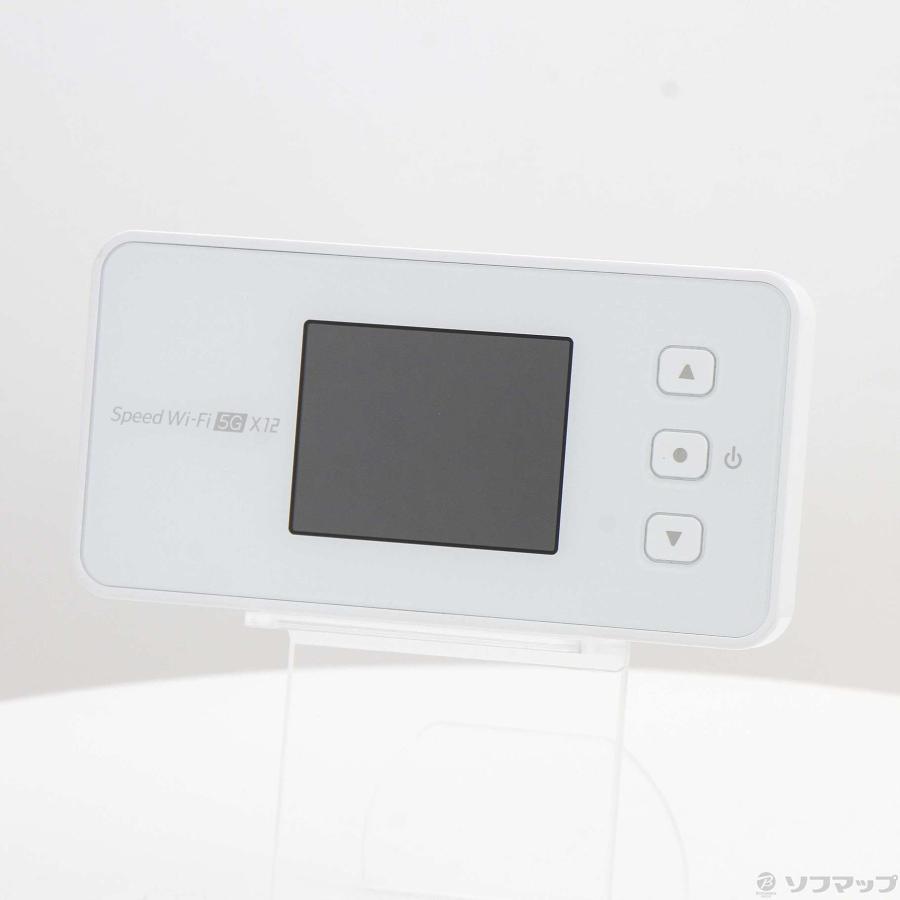 〔中古〕NEC(エヌイーシー)  Speed Wi-Fi 5G X12 NAR03 アイスホワイト au SIMフリー |  | 01