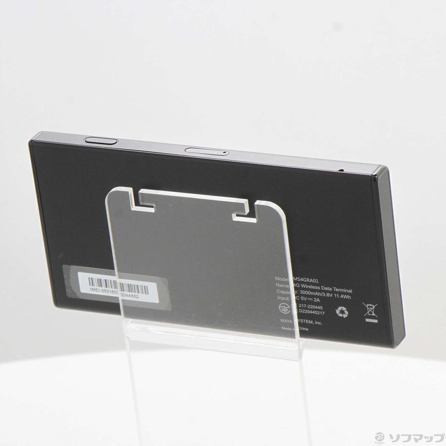 〔中古〕MAYAビジネスソリューションズ  jetfi MR1 MS4GRA01 ブラック SIMフリー |  | 03