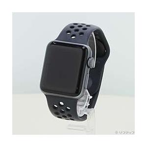 〔中古〕Apple(アップル)  Apple Watch Series 3 Nike+ GPS 38mm スペースグレイアルミニウムケース アンスラサイト／ブラックNikeスポーツバンド | Apple