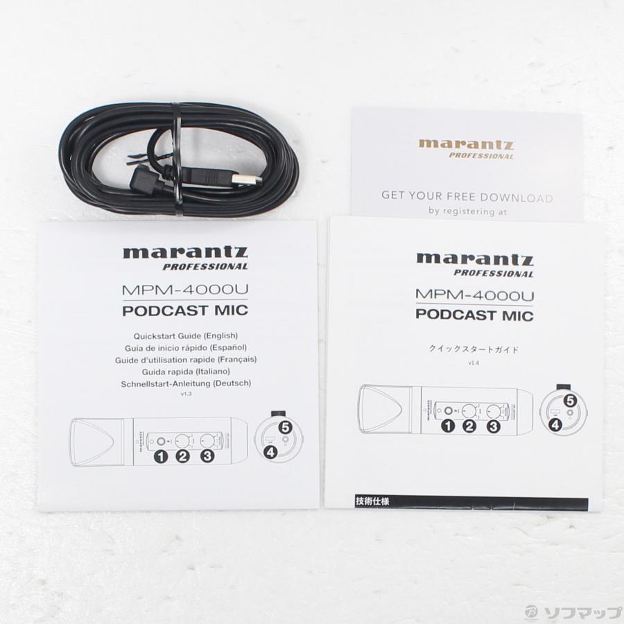 〔中古〕marantz  MPM-4000U オーディオインターフェース内蔵 ヘッドホン出力搭載 USB PODCASTマイク |  | 05