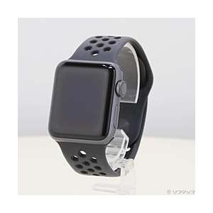 〔中古〕Apple(アップル)  Apple Watch Series 3 Nike+ GPS 38mm スペースグレイアルミニウムケース アンスラサイト／ブラックNikeスポーツバンド | Apple