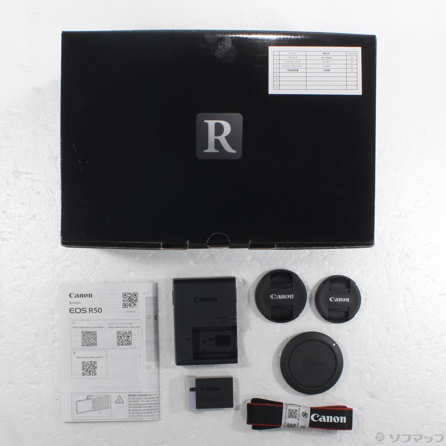〔中古〕Canon(キヤノン)  EOS R50 ダブルズームキット ブラック | キヤノン | 06