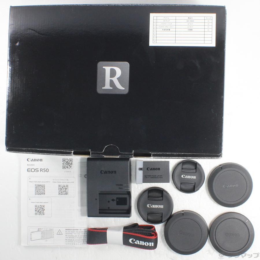 〔中古〕Canon(キヤノン)  EOS R50 ダブルズームキット ブラック | キヤノン | 06