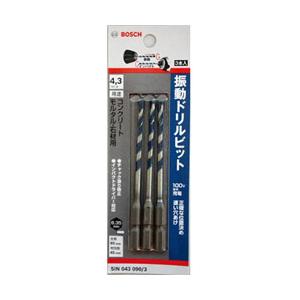 BOSCH ボッシュ 振動ビット ４．３Ｘ９０ ３本入り ＳＩＮ０４３０９０／３ | BOSCH（DIY、工具）