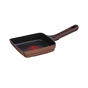 T-FAL エッグロースター 14cm x 18cm IHチタン・エクセレンス モカ  G61518 ［IH対応］ | T-fal