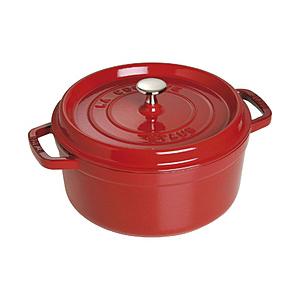 STAUB 鋳物ホーロー鍋 「ピコ・ココット ラウンド」（1.7L）［18cm］  チェリー 40509-814 ［IH対応］ | 