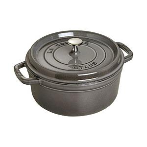 STAUB 鋳物ホーロー鍋 「ピコ・ココット ラウンド」（1.7L）［18cm］  グレー 40509-484 ［IH対応］ | 