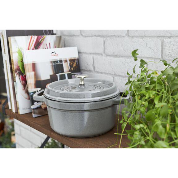 STAUB 鋳物ホーロー鍋 「ピコ・ココット ラウンド」（1.7L）［18cm］  グレー 40509-484 ［IH対応］ |  | 06
