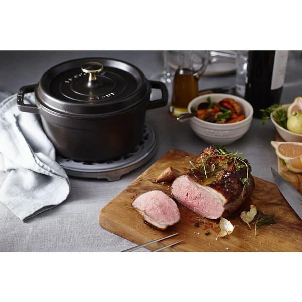 STAUB 鋳物ホーロー鍋 「ピコ・ココット ラウンド」（1.7L）［18cm］  グレー 40509-484 ［IH対応］ |  | 08