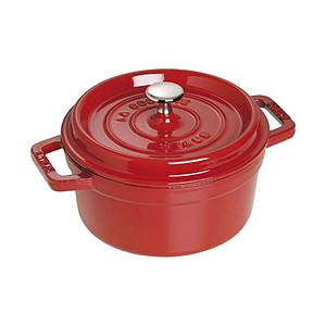 STAUB ホーロー鍋 「ピコココットラウンド」（2.6L）　40509-825 チェリー 【864】 | 