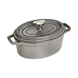 新品 ストウブ ピコ・ココット オーバル グレー 23cm 40500-236 STAUB ホーロー鍋 「ピコココットオーバル」（2.3L） 40500-236 グレー
