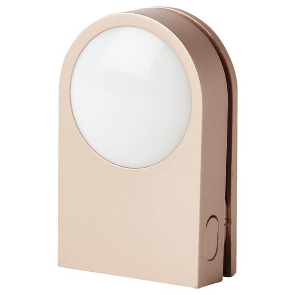 LEXON LUCIE ウェアラブルLEDクリップ 点灯または点滅 耐雨性IPX4 約1.5メートルまで視認可能 最大点灯可能時間： 最大12時間  ゴールド LL121D ［防水対応］ | 