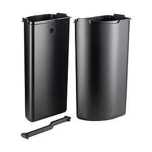 ウエスコ MULTI COLLECTOR （art.no 171631） 交換用ライナー 12L+12L  ブラック 171012-62 ［24L /ペダル式］ | WESCO（キッチン、日用品）