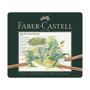 ファーバーカステル PITTパステル鉛筆(缶入)  24色セット 112124 | 