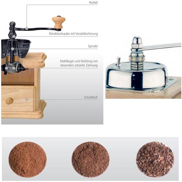 ザッセンハウス Zassenhaus（ザッセンハウス）BRASILIA（ブラジリア） コーヒーミル マホガニー ZAS040029 |  | 02