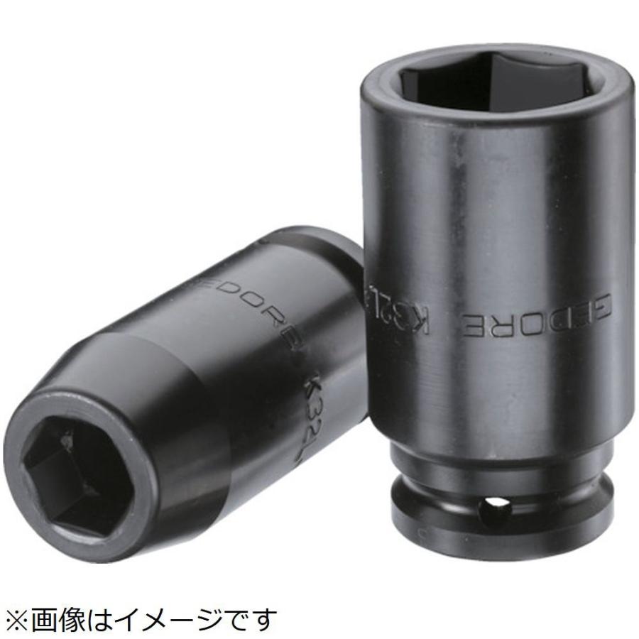 ゲドレー社 ＧＥＤＯＲＥ　インパクト用ソケット（６角）　３／４　Ｋ３２Ｌ　２７ｍｍ | 
