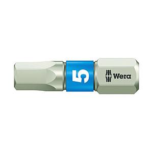 WERA社 3840/1　ステンレストーションビット　ヘキサゴン5.0×25　071075 | Wera