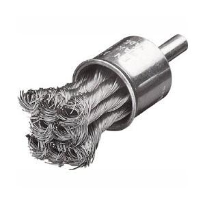 LESSMANN 454358 LESSMANN 軸付ノット型エンドブラシ Φ22 ステンレス線 0.25 | 