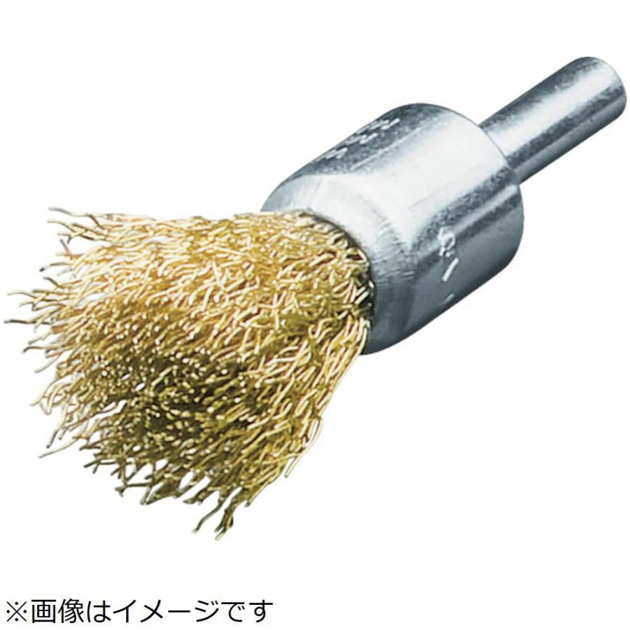 LESSMANN ＬＥＳＳＭＡＮＮ　軸付エンド型ブラシ　真鍮波線０．２　Φ１７ | 