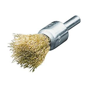 LESSMANN ＬＥＳＳＭＡＮＮ　軸付エンド型ブラシ　真鍮波線０．２　Φ１２ | 