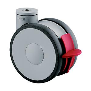 テンテキャスター テンテキャスター　高性能旋回双輪キャスターＬＩＮＥＡ（ウレタン車輪）   5947UAP150P30-13 | 