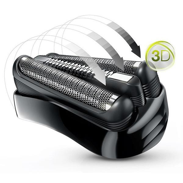 ブラウン 300s-R メンズシェーバー シリーズ3 本体：ブラック/レッド ヘッド：ブラック [3枚刃 /国内・海外対応] [振込不可] | BRAUN | 06