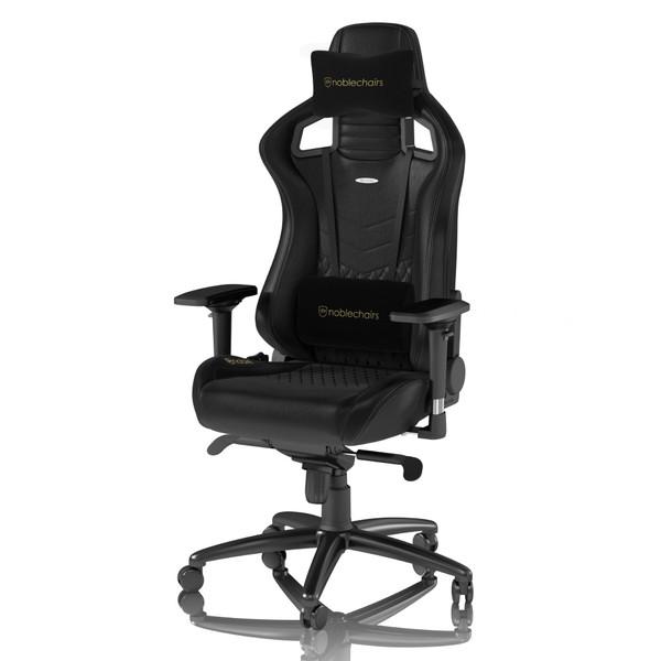【送料無料】 NOBLECHAIRS NBL-RL-BLA-002 ゲーミングチェア EPIC Real Leather ブラック | 