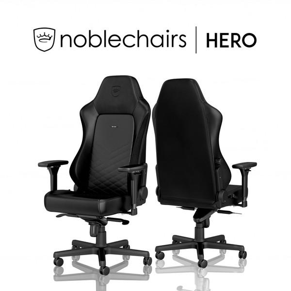 【送料無料】 NOBLECHAIRS NBL-HRO-PU-BLA-SGL ゲーミングチェア HERO ブラック 【sof001】 [振込不可][代引不可] |  | 09