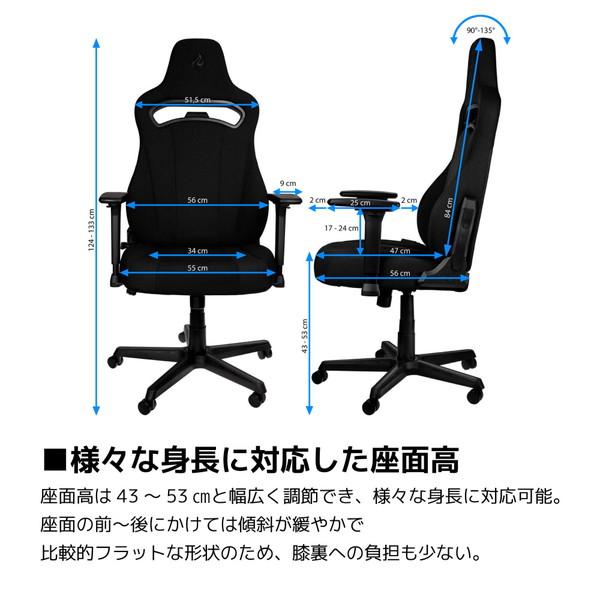NOBLECHAIRS NC-E250-B ゲーミングチェア E250 ブラック [振込不可] |  | 17
