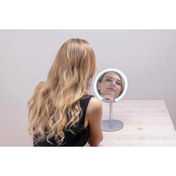 堀内鏡工業 ナピュアLEDスタンドミラー  シルバー HL-01 |  | 04