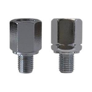 TANAX HM-10　バイクミラー　ナポレオン（NAPOLEON）　逆ネジアダプター　カラー：メッキ（正10mm→逆10mm） | 