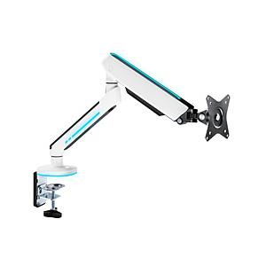 GREEN HOUSE(グリーンハウス) モニターアーム [1画面 /17〜35インチ] メカニカルスプリング式 LED付き  GH-GAMB1-WH 【sof001】 [振込不可][代引不可] | GREEN HOUSE（パソコン）