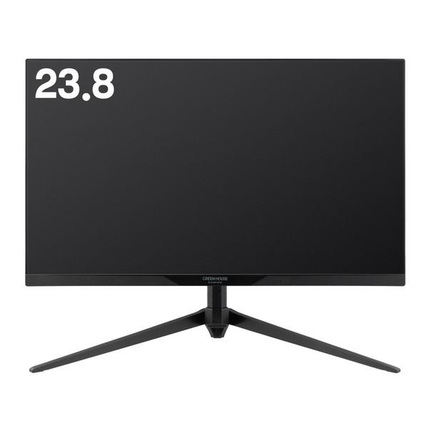 GREEN HOUSE(グリーンハウス) GH-GLCC238B-BK ゲーミングモニター  ブラック ［23.8型 /フルHD(1920×1080) /ワイド /165Hz］ | GREEN HOUSE（パソコン） | 02