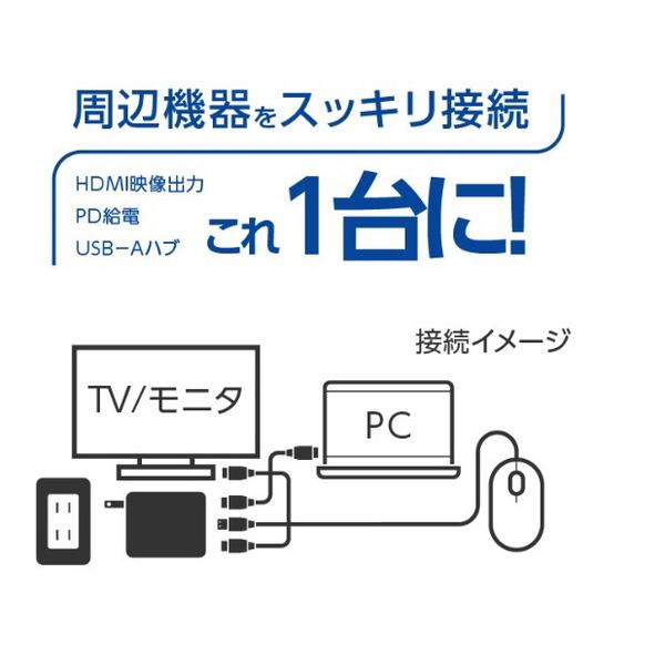 マルチドック充電器 3ポート 60W USB Type-Cケーブル  ホワイト GH-ACU3PA-WH ［3ポート /USB Power Delivery対応 /GaN(窒化ガリウム) 採用］ 【864】 | GREEN HOUSE（パソコン） | 09