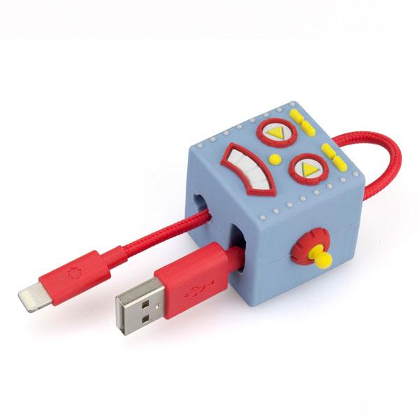 TUNEWEAR TUNEWEAR CableArt ロボット Lightningケーブル 18cm (MFi取得) ブルー TUN-OT-000025c [18cm] 【864】 | TUNEWEAR | 05